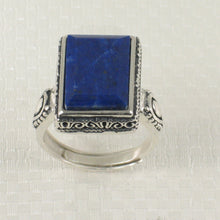 Load image into Gallery viewer, 9320058-Natural-Blue-Lapis-Lazuli-Solitaire-Ring-Solid-Sterling-Silver