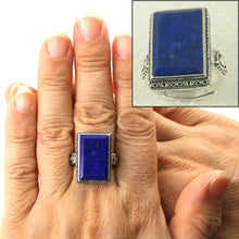 Load image into Gallery viewer, 9320061-Natural-Blue-Lapis-Lazuli-Solitaire-Ring-Solid-Sterling-Silver