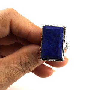 9320064-Solid-Sterling-Silver-Natural-Blue-Lapis-Lazuli-Solitaire-Ring