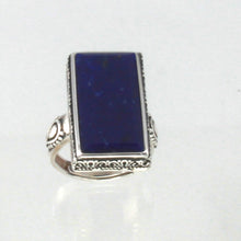 Load image into Gallery viewer, 9320069B-Solid-Sterling-Silver-Genuine-Blue-Lapis-Lazuli-Solitaire-Ring