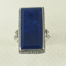 Load image into Gallery viewer, 9320071-Genuine-Blue-Lapis-Lazuli-Solid-Sterling-Silver-Solitaire-Ring