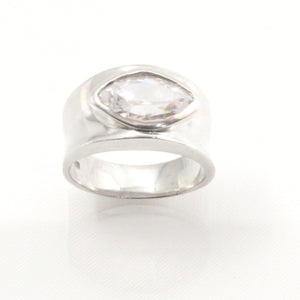 9320120-Solid-Sterling-Silver-925-Classic-Marquise-Cubic-Zirconia-Solitaire-Ring