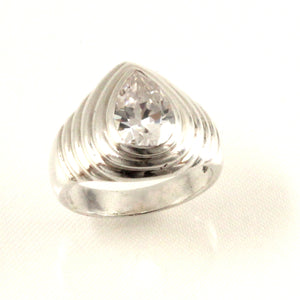 9320130-Solid-Sterling-Silver-925-Classic-Pear-Cubic-Zirconia-Solitaire-Ring
