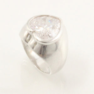 9320140-Solid-Sterling-Silver-925-Classic-Heart-Cubic-Zirconia-Solitaire-Ring