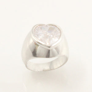 9320140-Solid-Sterling-Silver-925-Classic-Heart-Cubic-Zirconia-Solitaire-Ring