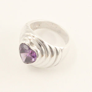 9320161-Solid-Sterling-Silver-925-Classic-Heart-Amethyst-Solitaire-Ring