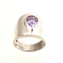 Load image into Gallery viewer, 9320191-Solid-Sterling-Silver-925-Handmade-Amethyst-Solitaire-Ring