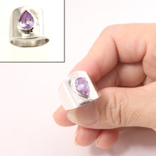 Load image into Gallery viewer, 9320191-Solid-Sterling-Silver-925-Handmade-Amethyst-Solitaire-Ring