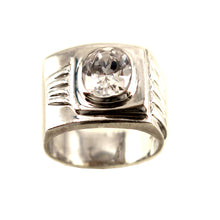 Load image into Gallery viewer, 9320200-Solid-Sterling-Silver-925-Handmade-Cubic-Zirconia-Solitaire-Ring