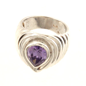 9320231-Solid-Sterling-Silver-925-Handmade-Pear-Amethyst-Solitaire-Ring