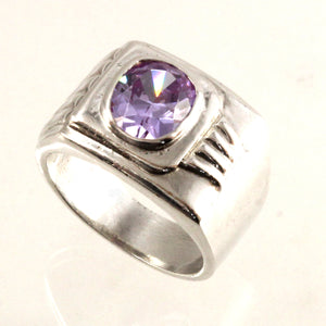 9320240-Solid-Sterling-Silver-925-Antique-Cushion-Amethyst-Solitaire-Ring