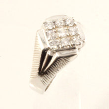 Load image into Gallery viewer, 9320280-Solid-Sterling-Silver-925-Cubic-Zirconia-Cocktail-Ring