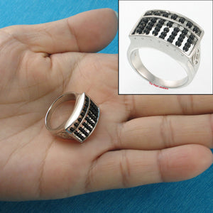 9338881-Genuine-Black-Onyx-Abacus-Designed-Solid-Sterling-Silver-Ring