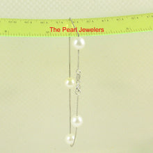 Load image into Gallery viewer, 9400090-White-Semi-Round-Freshwater-Pearl-Bracelet-925-Solid-Sterling-Silver