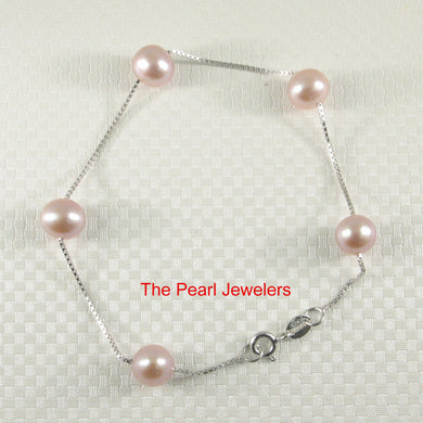 9400092-Solid-925-Sterling-Silver-Pink-Semi-Round-Freshwater-Pearl-Bracelet