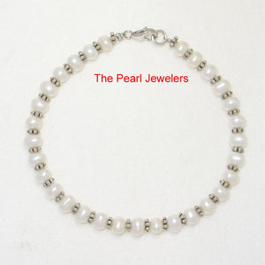 9400100-Sterling-Silver-Bali-Bead-White-Cultured-Freshwater-Pearl-Bracelet-Anklet