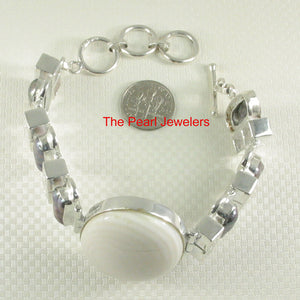 9400110-Mother-of-Pearl-Biwa-Pearls-Cubic-Zirconia-925-Solid-Silver-Bracelet