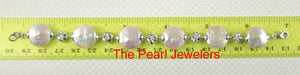 9400182-Genuine-Peach-Coin-Pearl-Bracelet-925-Sterling-Silver-Plumeria-Links