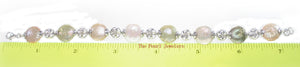 9400187-Sterling-Silver-Plumeria-Links-Multi-Color-Genuine-Coin-Pearl-Bracelet