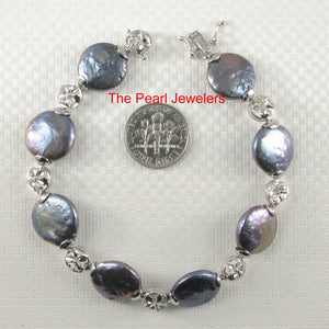 9400188-Solid-Silver-925-Plumeria-8-Segments-of-Genuine-Coin-Pearl-Bracelet