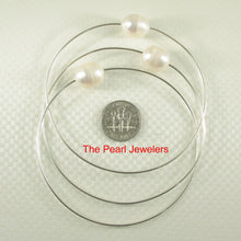 Load image into Gallery viewer, 9400220-Hand-Crafted-Sterling-Silver-Wire-Triple-White-Pearls-Bangles