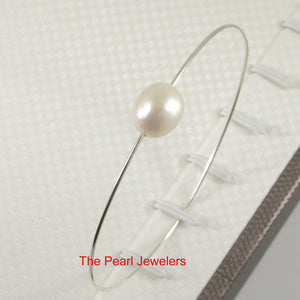 9400230-simple-Handcrafted-White-Freshwater-Pearl-Bangle-Solid-Sterling-Silver
