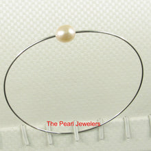 Load image into Gallery viewer, 9400232-Simple-Handcrafted-Bangle-Solid-Sterling-Silver-925-Pink-Freshwater-Pearl