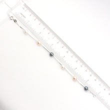 Load image into Gallery viewer, 9401096-Multi-Color-Cultured-Pearl-Bracelet-.925-Sterling-Silver-Box-Chain-Links