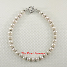 Load image into Gallery viewer, 9401100-Cultured-Pearl-Bali-Bead-Bracelet-Sterling-Silver