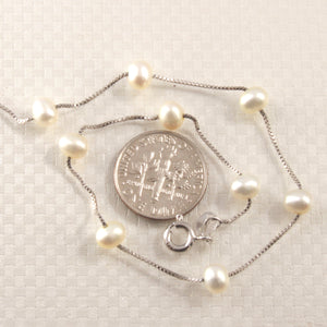 9402090-White-Freshwater-Pearl-Tin-Cup-Anklet-925-Solid-Sterling-Silver