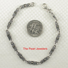 Load image into Gallery viewer, 9405041-Hand-Crafted-Seeing-Eye-Design-Marcasite-Bracelet-Sterling-Silver