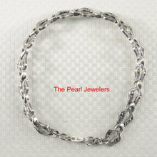 Load image into Gallery viewer, 9405081-Hand-Crafted-Twin-Leaf-Design-Marcasite-Bracelet-Sterling-Silver