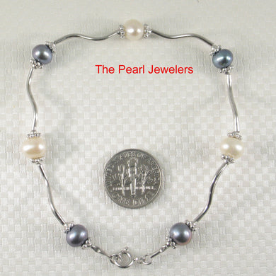 9409974-Genuine-Blue-White-Cultured-Pearls-Tin-Cup-Bracelet-Solid-Sterling-Silver