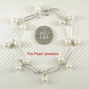 9409980-Solid-Sterling-Silver-Bracelets-8-Segments-of-White-Cultured-Pearl