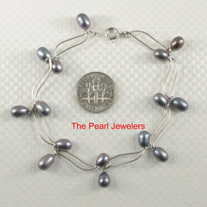 9409981-Solid-Sterling-Silver-Bracelets-8-Segments-Black-Cultured-Pearl