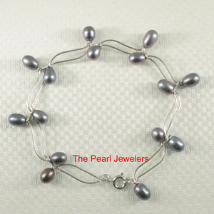 9409981-Solid-Sterling-Silver-Bracelets-8-Segments-Black-Cultured-Pearl