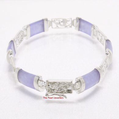 9410012-Lavender-Jade-Bracelet-925-Sterling-Silver-Dragon-Engraved-Links