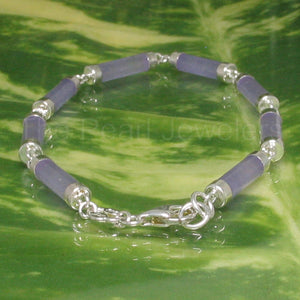 9410032-Sterling-Silver-Links-Eight-Segment-Lavender-Jade-Cylinder-Bracelet