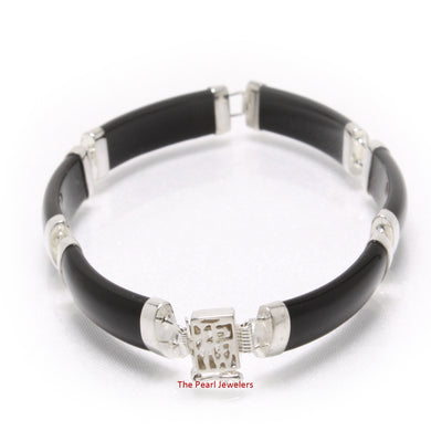 9410061-Six-Segment-Black-Onyx-Bracelet-925-Sterling-Silver-Links