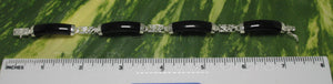 9410081-Black-Onyx-Bracelet-Solid-Sterling-Silver-925-Dragon-Engraved-Links
