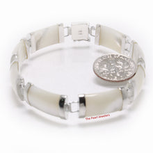 Load image into Gallery viewer, 9410130-Eight-Segment-Mother-of-Pearl-Bracelet-Solid-Sterling-Silver-Links