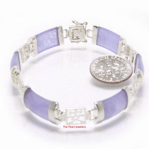 9410142-Lavender-Jade-Bracelet-Sterling-Silver-Oriental-Segments