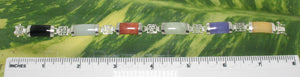 9410149-Oriental-Partitions-Six-Multicolor-Jade-Solid-Sterling-Silver-Bracelet
