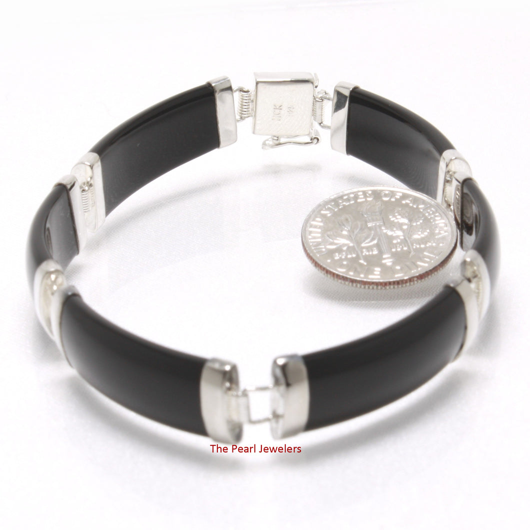 9410191-Black-Onyx-Oriental-Clasp-925-Sterling-Silver-Partitions-Bracelet