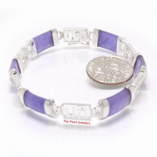 Load image into Gallery viewer, 9410282-Lavender-Jade-Sterling-Silver-Wealth-Design-Partitions-Bracelet