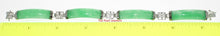 Load image into Gallery viewer, 9410353-Green-Jade-Bracelet-Sterling-Silver-Oriental-Character-Chain-Links