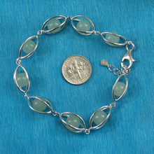 Load image into Gallery viewer, 9419948-Genuine-Aventurine-Solid-Sterling-Silver-Lucky-Lantern-Bracelet