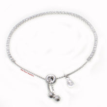 Load image into Gallery viewer, 9420140-Beautiful-Solid-Silver-Cubic-Zirconia-One-Size-Tennis-Bracelet