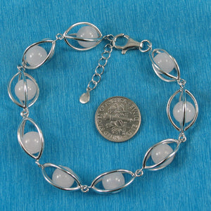9429942-Genuine-Rose-Quartz-Solid-Sterling-Silver-Lucky-Lantern-Bracelet