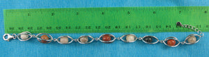 9429947-Genuine-Multi-Color-Agate-Solid-Sterling-Silver-Lucky-Lantern-Bracelet